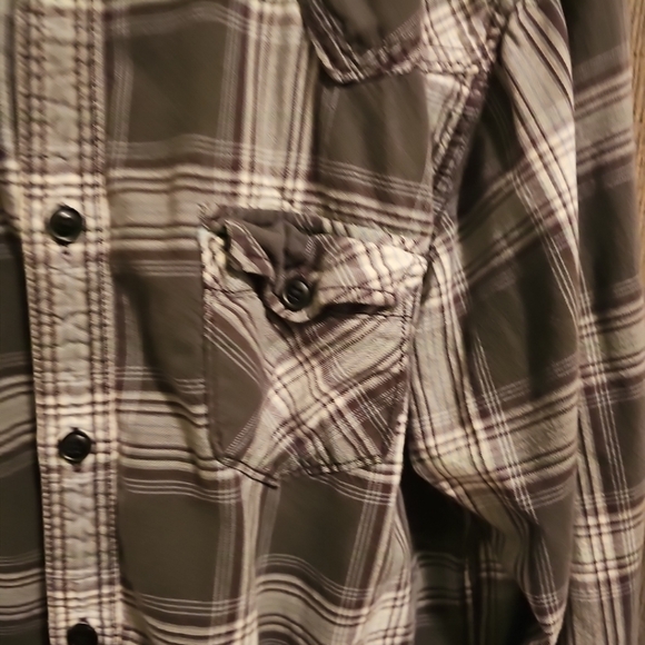 Arizona shirt mens size large button down long sleeve plaid flannel regular fit - Picture 4 of 9